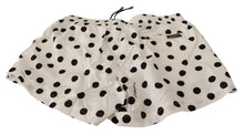 Load image into Gallery viewer, Dolce &amp; Gabbana White Polka Dots Beachwear Shorts Swimwear
