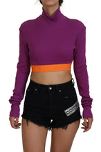 Load image into Gallery viewer, Dolce &amp; Gabbana Elegant Purple Turtle Neck Pullover Sweater
