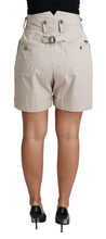 Load image into Gallery viewer, Dolce &amp; Gabbana Chic Beige High Waist Pleated Shorts
