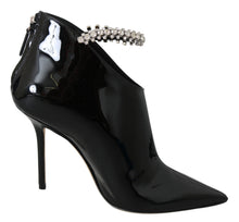 Load image into Gallery viewer, Jimmy Choo Elegant Black Patent Heeled Boots
