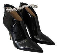 Load image into Gallery viewer, Jimmy Choo Elegant Black Patent Heeled Boots
