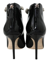 Load image into Gallery viewer, Jimmy Choo Elegant Black Patent Heeled Boots
