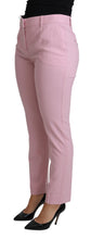 Load image into Gallery viewer, Dolce &amp; Gabbana Elegant Pink High-Waisted Wool Trousers
