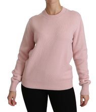 Load image into Gallery viewer, Dolce &amp; Gabbana Cashmere-Blend Pink Crew Neck Sweater
