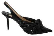 Load image into Gallery viewer, Jimmy Choo Elegant Black Leather Pointed Toe Pumps
