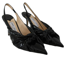 Load image into Gallery viewer, Jimmy Choo Elegant Black Leather Pointed Toe Pumps
