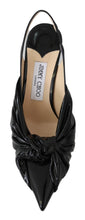 Load image into Gallery viewer, Jimmy Choo Elegant Black Leather Pointed Toe Pumps
