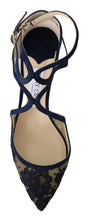 Load image into Gallery viewer, Jimmy Choo Navy Lancer Leather Pumps Elegance Unleashed
