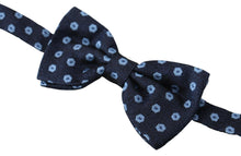 Load image into Gallery viewer, Dolce &amp; Gabbana Elegant Blue Patterned Silk Bow Tie
