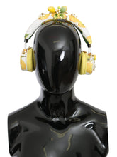 Load image into Gallery viewer, Dolce &amp; Gabbana Glamorous Gold-Embellished Leather Headphones
