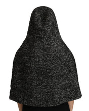 Load image into Gallery viewer, Dolce &amp; Gabbana Gray Tweet Wool Shoulder Hat Hooded Scarf
