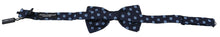 Load image into Gallery viewer, Dolce &amp; Gabbana Elegant Blue Patterned Silk Bow Tie
