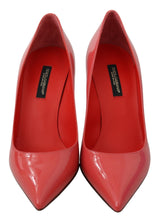 Load image into Gallery viewer, Dolce &amp; Gabbana Elegant Dark Pink Patent Leather Pumps
