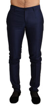 Load image into Gallery viewer, Dolce &amp; Gabbana Elegant Navy Slim Fit Men&#39;s Wool Trousers
