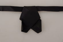 Load image into Gallery viewer, Dolce &amp; Gabbana Elegant Black Silk Bow Tie
