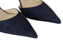 Load image into Gallery viewer, Jimmy Choo Elegant Navy Suede Pointed Toe Pumps
