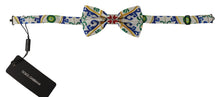 Load image into Gallery viewer, Dolce &amp; Gabbana Elegant Majolica Print Silk Bow Tie
