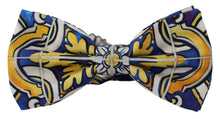 Load image into Gallery viewer, Dolce &amp; Gabbana Multicolor Majolica Print Adjustable Papillon Bow Tie
