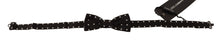 Load image into Gallery viewer, Dolce &amp; Gabbana Black White Polka Dot Silk Adjustable Neck Papillon Bow Tie
