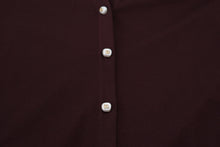 Load image into Gallery viewer, Dolce &amp; Gabbana Chic Maroon V-Neck Wool Cardigan
