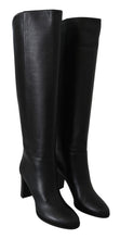 Load image into Gallery viewer, Jimmy Choo Elegant Black Calf Leather Heeled Boots
