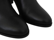 Load image into Gallery viewer, Jimmy Choo Elegant Black Calf Leather Heeled Boots
