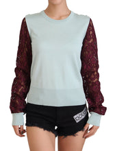 Load image into Gallery viewer, Dolce &amp; Gabbana Elegant Multicolor Lace Silk Blend Sweater
