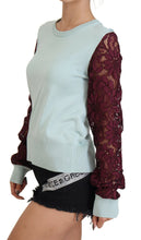 Load image into Gallery viewer, Dolce &amp; Gabbana Elegant Multicolor Lace Silk Blend Sweater
