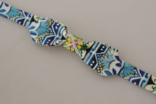 Load image into Gallery viewer, Dolce &amp; Gabbana Majolica Print Silk Bow Tie
