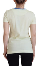 Load image into Gallery viewer, Dolce &amp; Gabbana Elegant Yellow Cotton Tee with Chic Print
