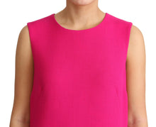 Load image into Gallery viewer, Dolce &amp; Gabbana Elegant Fuchsia Sequined Wool Blend Shift Dress
