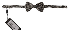 Load image into Gallery viewer, Dolce &amp; Gabbana Elegant Silk Bow Tie in Black Fantasy Pattern
