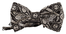 Load image into Gallery viewer, Dolce &amp; Gabbana Elegant Silk Bow Tie in Black Fantasy Pattern
