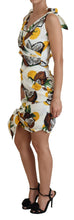 Load image into Gallery viewer, Dolce &amp; Gabbana Elegant White Silk Sheath Mini Dress
