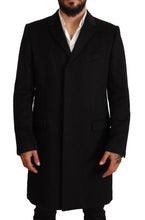 Load image into Gallery viewer, Dolce &amp; Gabbana Gray Long Cashmere Coat Jacket

