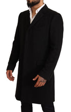 Load image into Gallery viewer, Dolce &amp; Gabbana Gray Long Cashmere Coat Jacket
