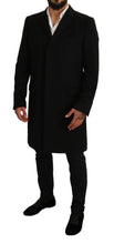 Load image into Gallery viewer, Dolce &amp; Gabbana Gray Long Cashmere Coat Jacket
