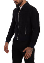 Load image into Gallery viewer, Dolce &amp; Gabbana Elegant Blue Suede Short Jacket
