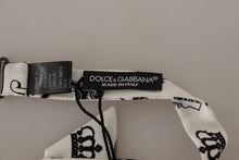 Load image into Gallery viewer, Dolce &amp; Gabbana Elegant Silk Crown-Patterned Bow Tie
