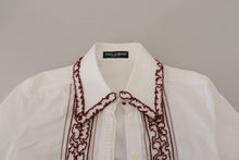 Load image into Gallery viewer, Dolce &amp; Gabbana Elegant White Cotton Polo Top
