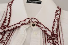 Load image into Gallery viewer, Dolce &amp; Gabbana Elegant White Cotton Polo Top
