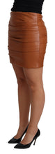 Load image into Gallery viewer, Dolce &amp; Gabbana High Waist Chic Leather Skirt
