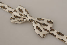 Load image into Gallery viewer, Dolce &amp; Gabbana Elegant Car Print Silk Bow Tie
