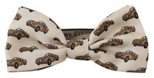 Load image into Gallery viewer, Dolce &amp; Gabbana Elegant Car Print Silk Bow Tie
