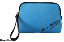 Load image into Gallery viewer, Dolce &amp; Gabbana Elegant Blue Polyamide Pouch Bag
