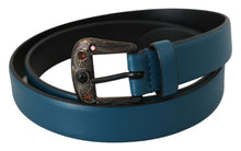Load image into Gallery viewer, Dolce &amp; Gabbana Elegant Crystal-Embellished Leather Belt
