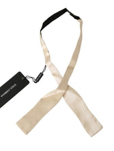 Load image into Gallery viewer, Dolce &amp; Gabbana Elegant Beige Silk Bowtie
