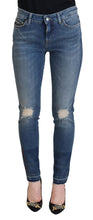 Load image into Gallery viewer, Dolce &amp; Gabbana Elegant Tattered Denim Pants – Chic Casualwear
