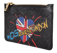 Load image into Gallery viewer, Dolce &amp; Gabbana Elegant Leather Coin Wallet with Zip Closure
