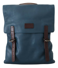 Load image into Gallery viewer, Dolce &amp; Gabbana Elegant Blue Leather Backpack Bag
